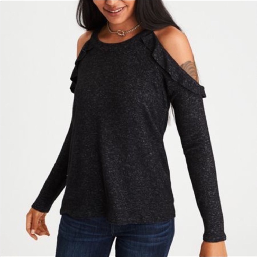 American Eagle cold shoulder sweater